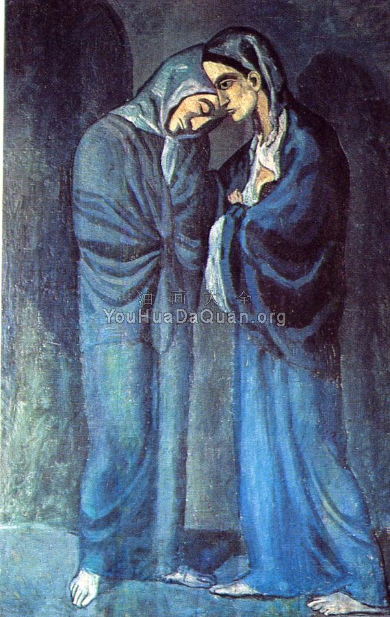 两姐妹（邂逅） - 巴勃罗·毕加索